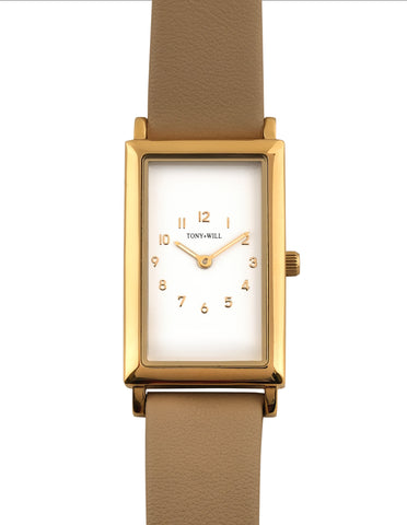 TWT014A Gold White Stone