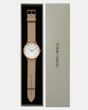 TWT000W Matt Rose Gold White Stone