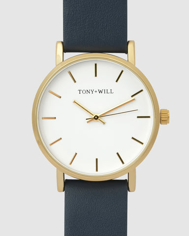 TWT004M (36MM Medium Face) Gold White Navy