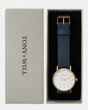 TWT004M (36MM Medium Face) Gold White Navy
