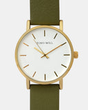 TWT004N (36MM Medium Face) Gold White Khaki